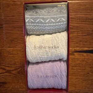 Talbots Socks 3 pack NWT